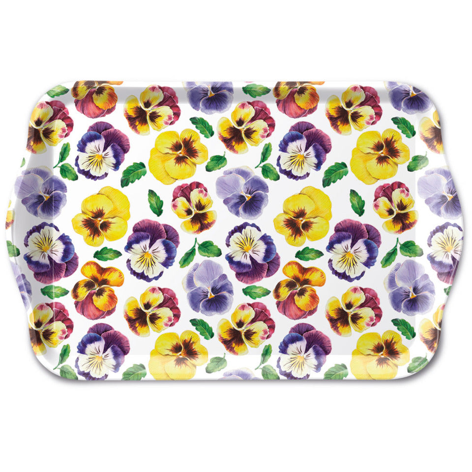 Tablett Stiefmütterchen, 13 x 21 cm AMBIENTE 13720360
