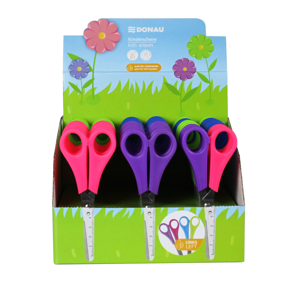 Bastelschere, rund, 13 cm, sortiert DONAU 7922102-99 DONAU 7930100-99 13cm/rund