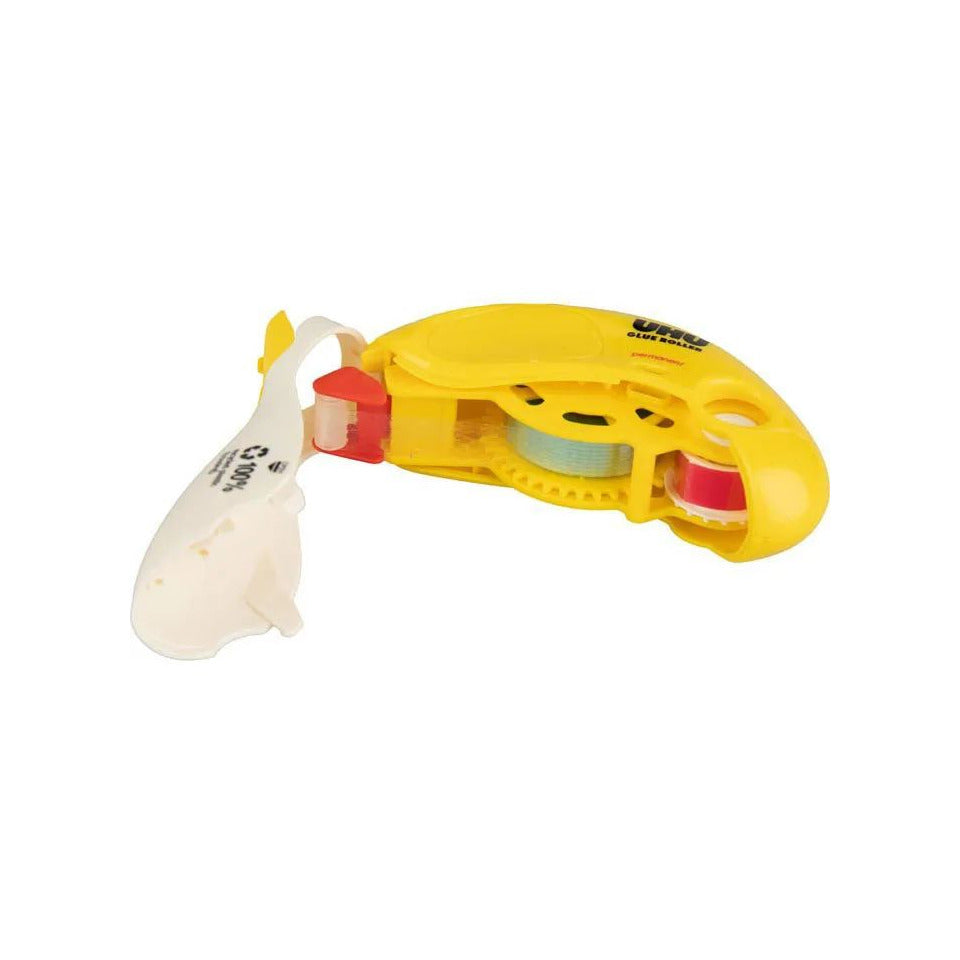 Kleberoller nachfüllbar, 8,4mmx16,5m, gelb/weiß UHU 35415 UHU 35415 8,4mm x16,5m