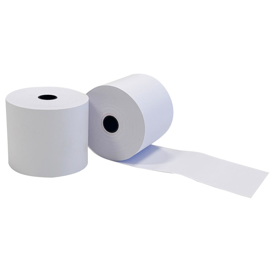 Thermorolle, 57-65-12 mm, 39 m, 55g/m², 5 Stück, weiß Q-CONNECT KF19241 Q-CONNECT KF19241 39m 55g