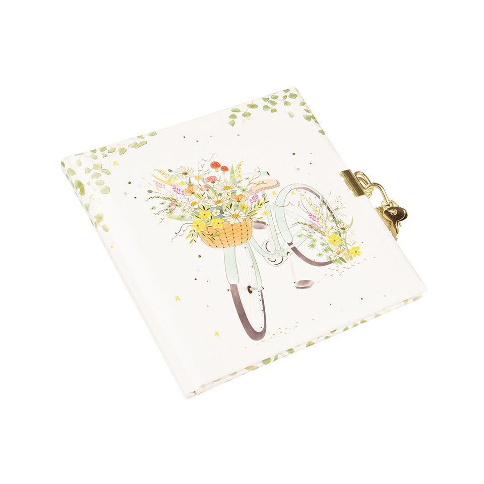Tagebuch mit Schloss Flowery Bike, 16,5 x 16,5 cm TURNOWSKY 44 051 TURNOWSKY 44 051 16,5x16,5cm