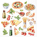 Motivserviette Pizza und Nudeln, 33 x 33 cm, 3-lagig, 20 Stück AMBIENTE 13320665 AMBIENTE 13320665 20ST