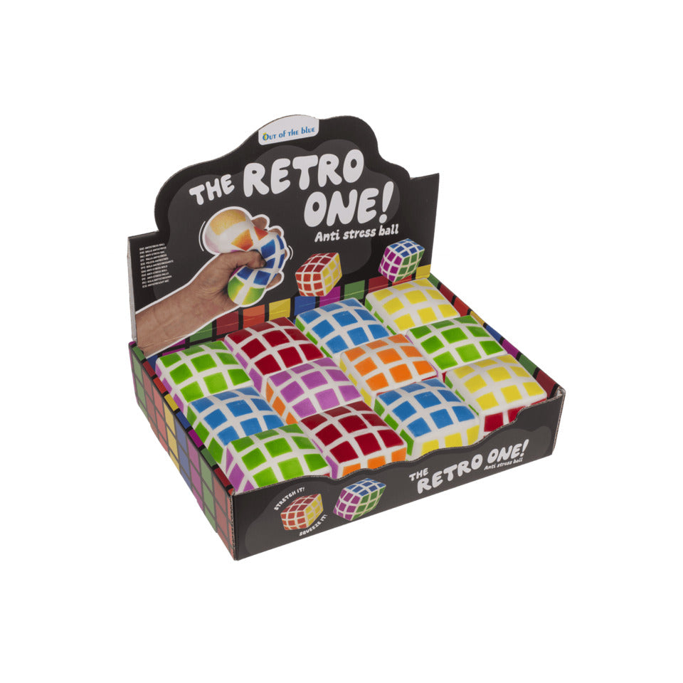 Anti-Stress-Figur Würfel Retro-Puzzle, 6 x 6 x 6 cm, sortiert OUT OF THE BLUE 59/2283 OOTB 59/2283 Retro-Puzzle