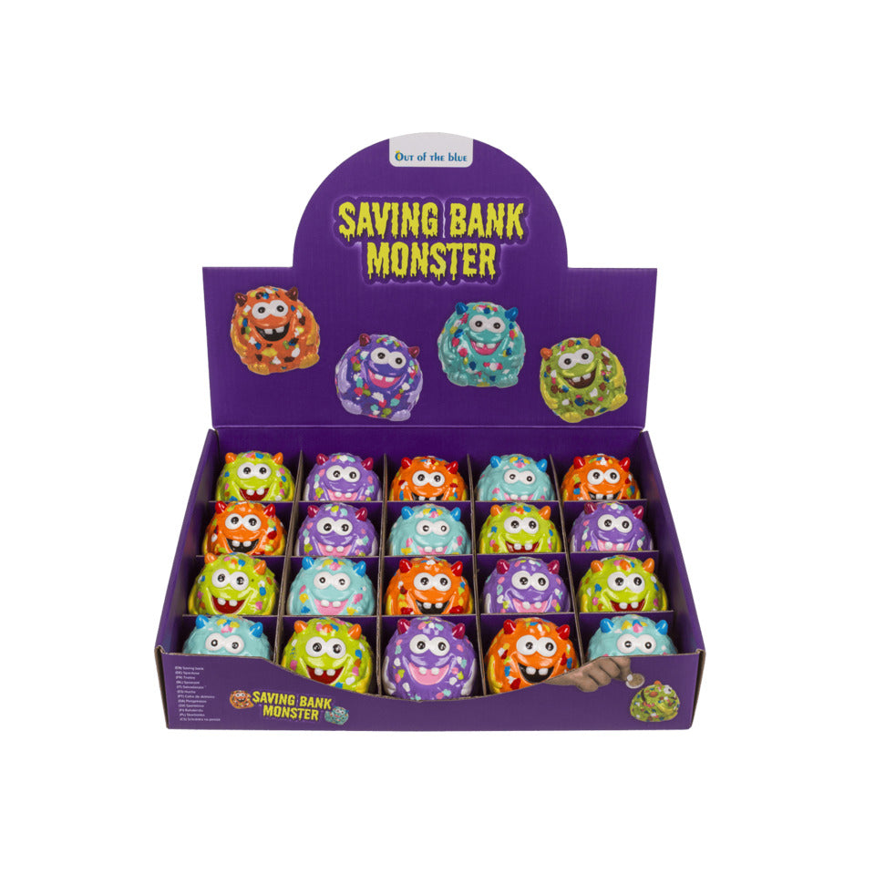 Spardose Monster 6x6cm Keramik sortiert  ~~OEM~ OUT OF THE BLUE 78/5896 OOTB 78/5896 6x6cm Keramik