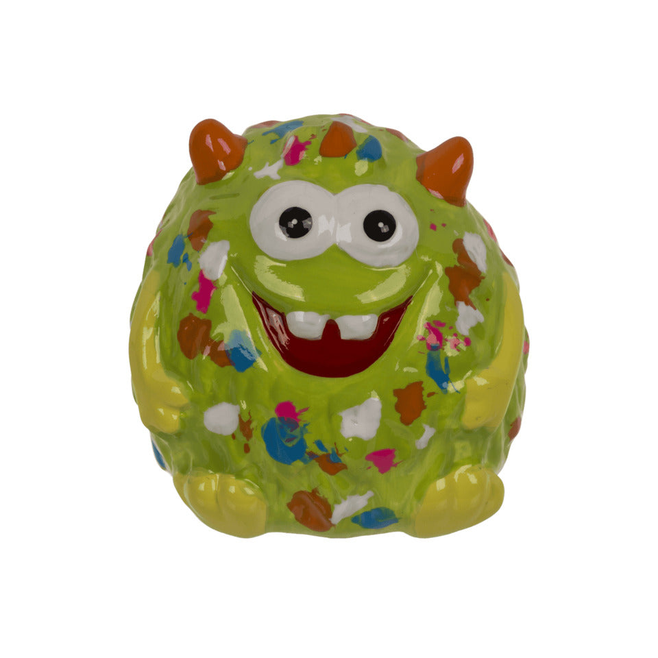 Spardose Monster 6x6cm Keramik sortiert  ~~OEM~ OUT OF THE BLUE 78/5896 OOTB 78/5896 6x6cm Keramik
