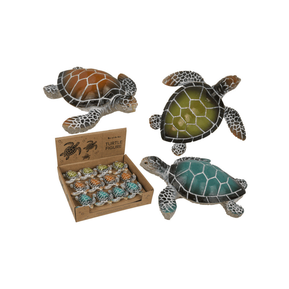Dekofigur Schildkröte, 8 x 2,5 cm, sortiert OUT OF THE BLUE 830476 OOTB 830476 8x2,5cm