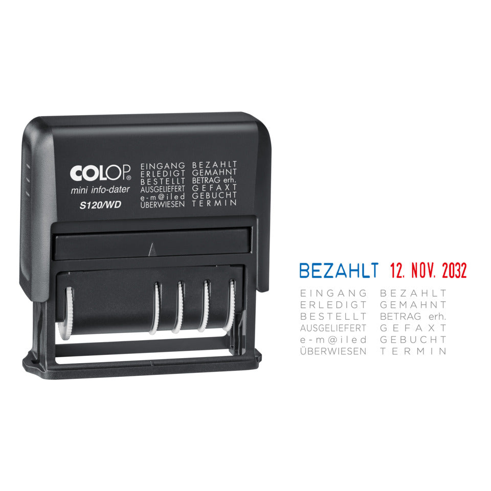Datumstempel mit 12 Texten COLOP 173005 COLOP Neu 173005 (104959) S120WD
