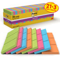 Haftnotizblock Super Sticky, 76x76mm, 24x90 Blatt, sortiert POST-IT 654SE24P POST-IT 654SE24P 24Bk SupSticky