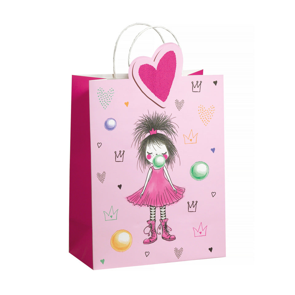 Geschenktragetasche Kind Mädchen, 33,5 x 26 x 13,5 cm, rosa ZÖWIE 70010 12752 ZÖWIE 70010 12752 33,5x26x13,5cm