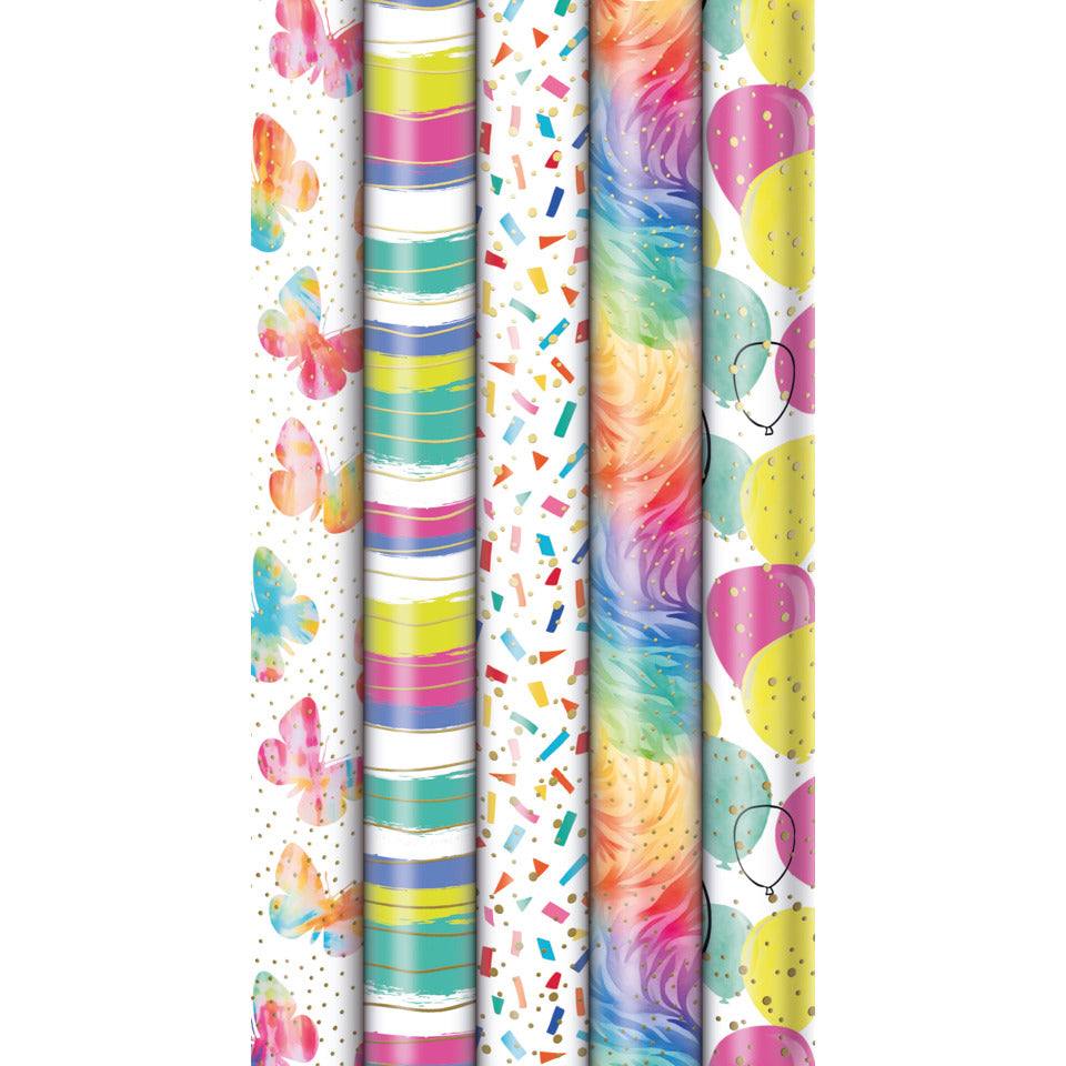 Geschenkpapierrolle Colour Explosion, 1,5 m x 70 cm, sortiert ZÖWIE 33013 6A6231 ZÖWIE 33013 6A6231 1,5m x70cm
