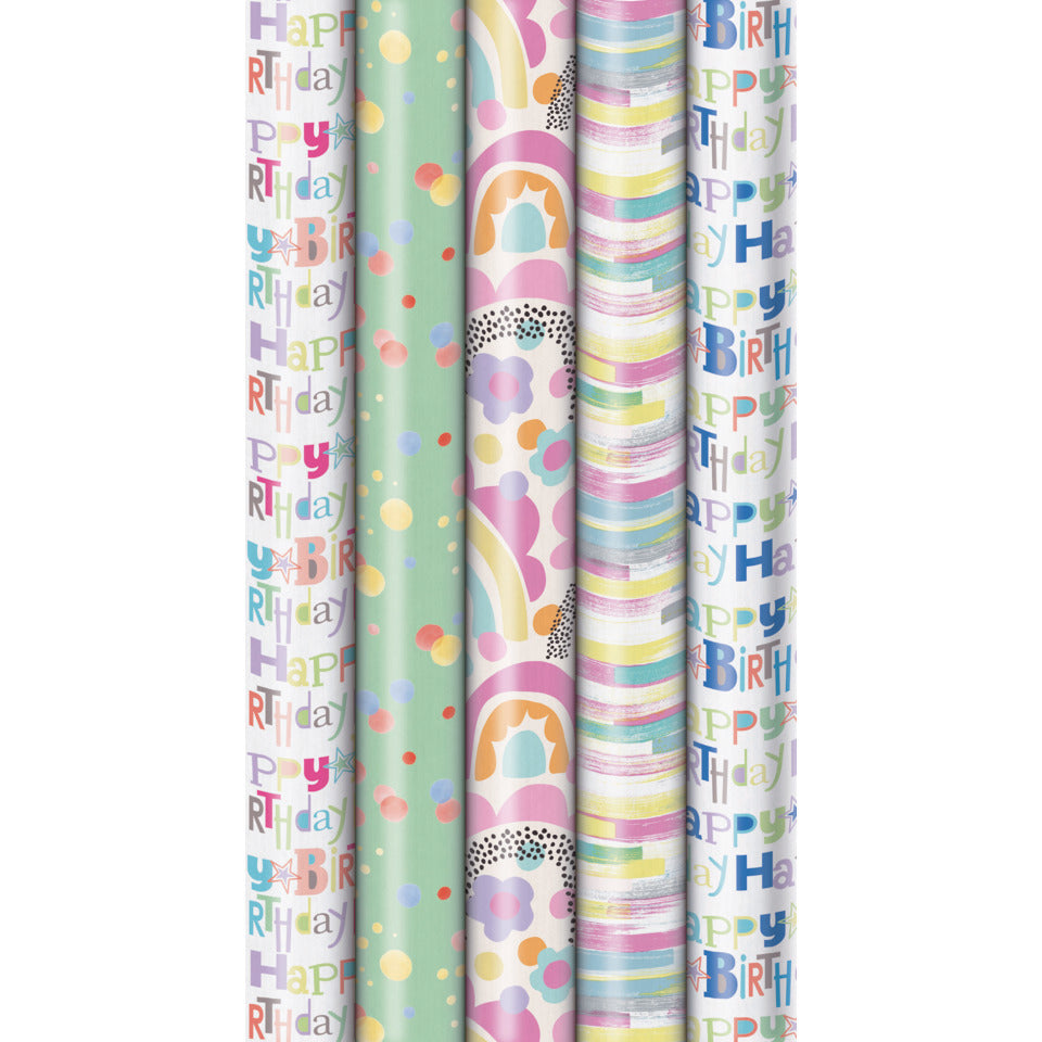 Geschenkpapierrolle Joyful Smile, 2 m x 70 cm ZÖWIE 33053 636269 ZÖWIE 33053 636269 Joyful Smile
