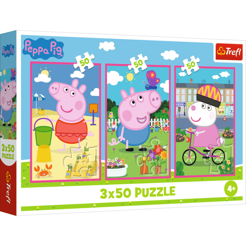 Puzzle Peppa Pig, 3 x 50 Teile TREFL 34877