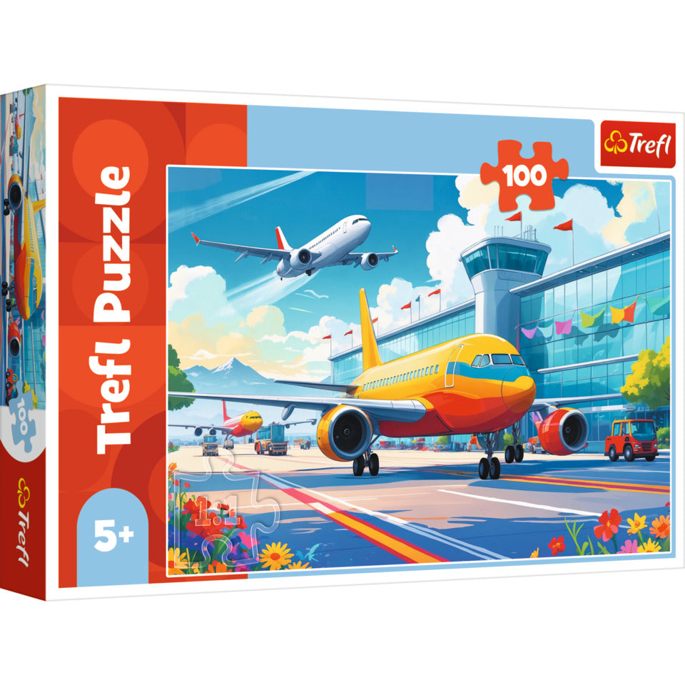 Puzzle Flughafen, 100 Teile TREFL 16491 TREFL 16491 100Teile