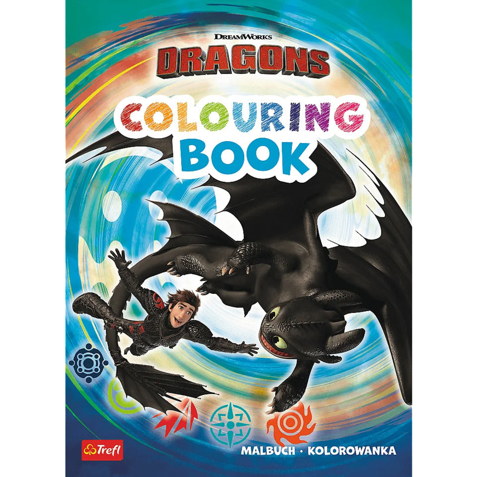 Malbuch Dragons, A4, 24 Seiten TREFL KS08467 TREFL KS08467 24 Seiten