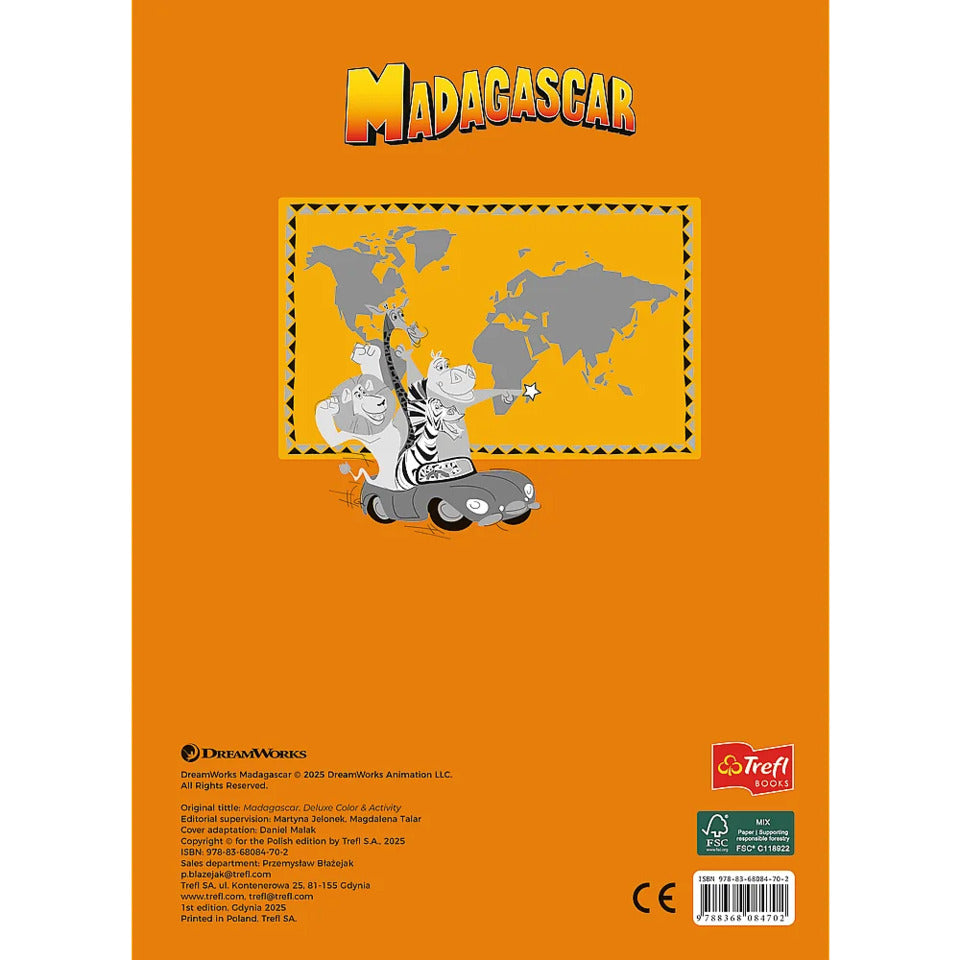 Malbuch Madagascar, A4, 24 Seiten TREFL KS08470 TREFL KS08470 24Seiten