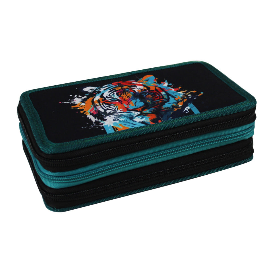 Schüleretui Tiger, 3-Stock, gefüllt DONAU 6776100-26 DONAU 6776100-26 gefüllt 3-Stock