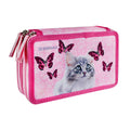 Schüleretui Motiv Katze DONAU 6776100-28 DONAU 6776100-28 gefüllt 3-Stock