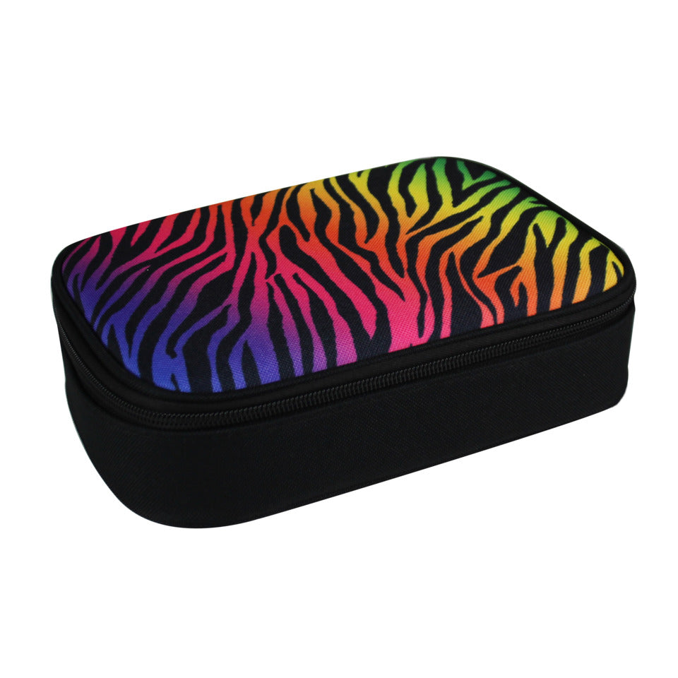 Schüleretui Neon Safari Zebra oval, 23 x 17 x 6 cm DONAU 6778100-90 DONAU 6778100-90 oval