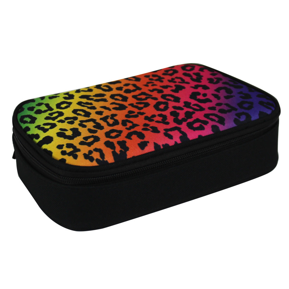 Schüleretui Neon Safari Leopard oval, 23 x 17 x 6 cm DONAU 6778100-91 DONAU 6778100-91 oval