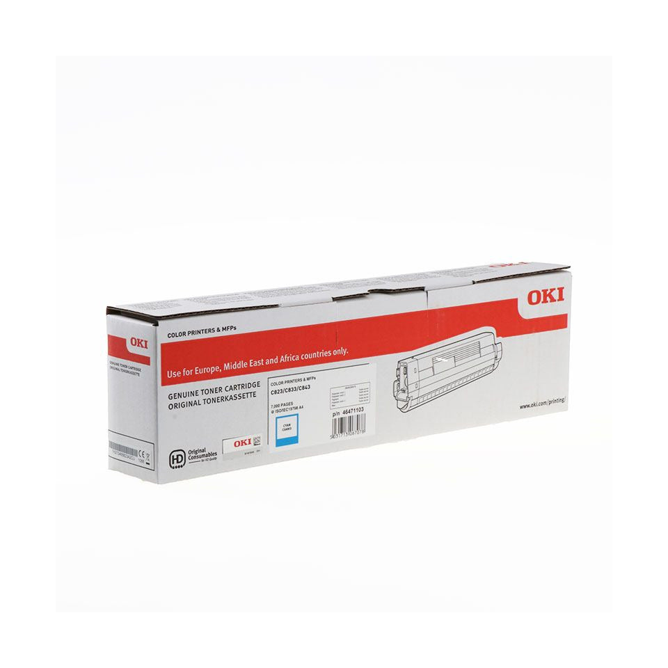 Lasertoner, 7.000 Seiten, cyan OKI 46471103