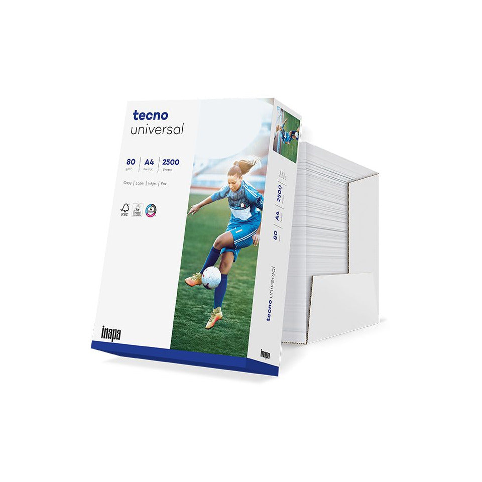 Kopierpapier Universal, A4, 80g/m², 2500 Blatt, weiß OVOL 2100011547 TECNO 2100011547 ungeriest
