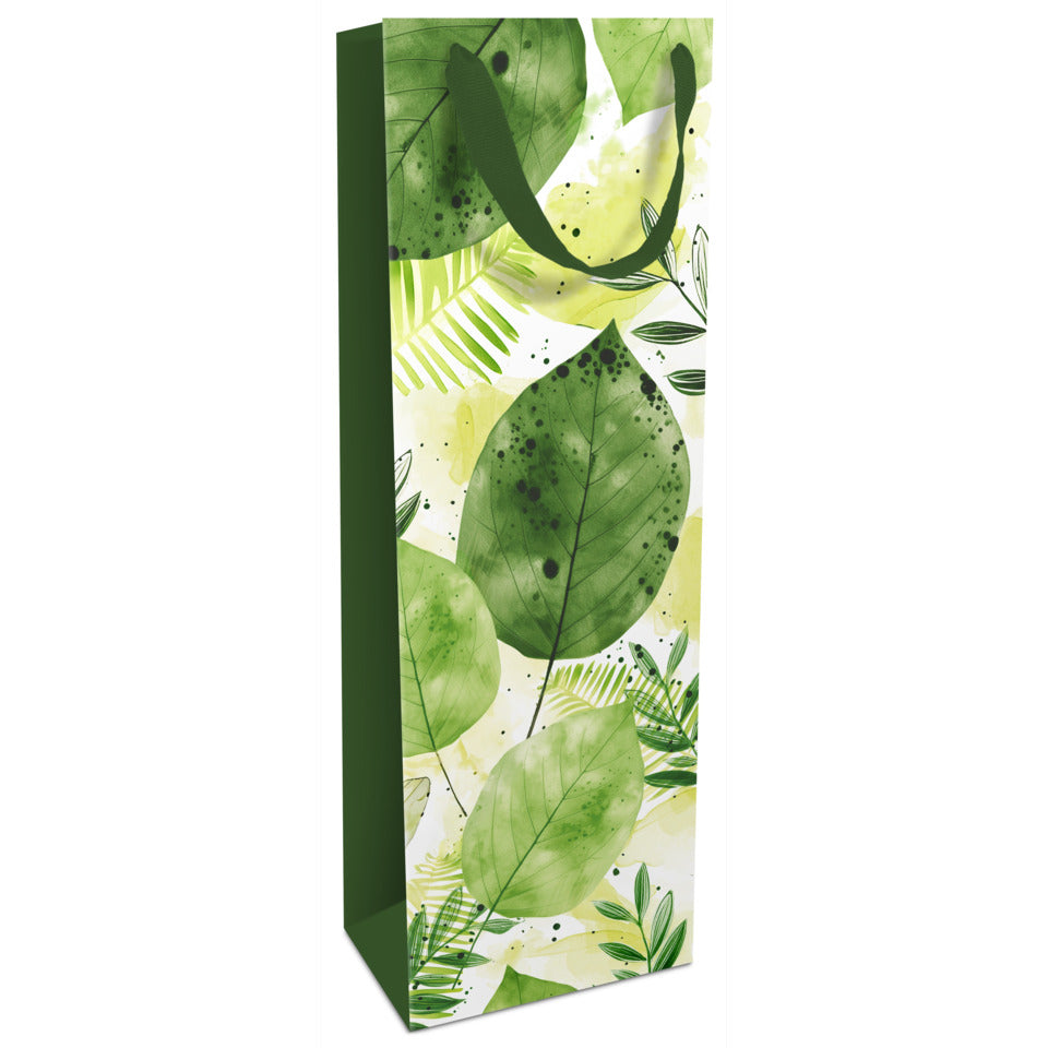 Flaschentragetasche Blätter, 36 x 12 x 8 cm, grün BRAUN+COMPANY 1544-25014 BRAUN+COMPANY 1544-25014 36x12x8cm