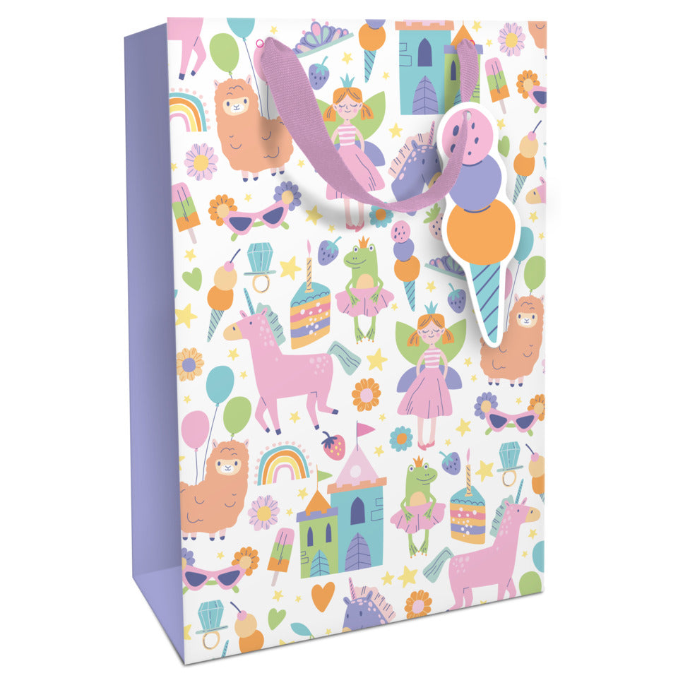 Geschenktragetasche Kind Girly, 36 x 24 x 13 cm, bunt/lila BRAUN+COMPANY 1583-26016 BRAUN+COMPANY 1583-26016 36x24x13cm