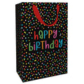 Geschenktragetasche Geburtstag, 36 x 24 x 13 cm, schwarz/bunt BRAUN+COMPANY 1583-26014 BRAUN+COMPANY 1583-26014 36x24x13cm