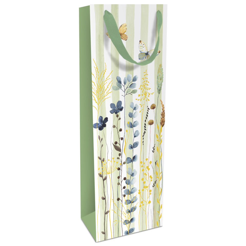 Flaschentragetasche Blumenwiese, 36 x 12 x 8 cm, grün BRAUN+COMPANY 1584-26025 BRAUN+COMPANY 1584-26025 36x12x8cm
