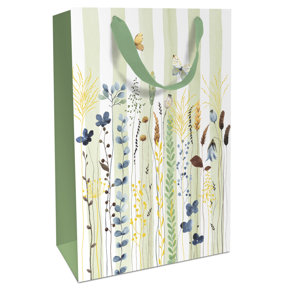 Geschenktragetasche Blumenwiese, 36 x 24 x 13 cm, grün BRAUN+COMPANY 1583-26025 BRAUN+COMPANY 1583-26025 36x24x13cm