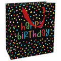 Geschenktragetasche Geburtstag, 21 x 18 x 8 cm, schwarz/bunt BRAUN+COMPANY 1582-26014 BRAUN+COMPANY1582-26014 21x18x8cm