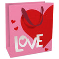 Geschenktragetasche Liebe, 21 x 18 x 8 cm, rosa/rot BRAUN+COMPANY 1592-26103 BRAUN+COMPANY 1592-26103 21x18x8cm