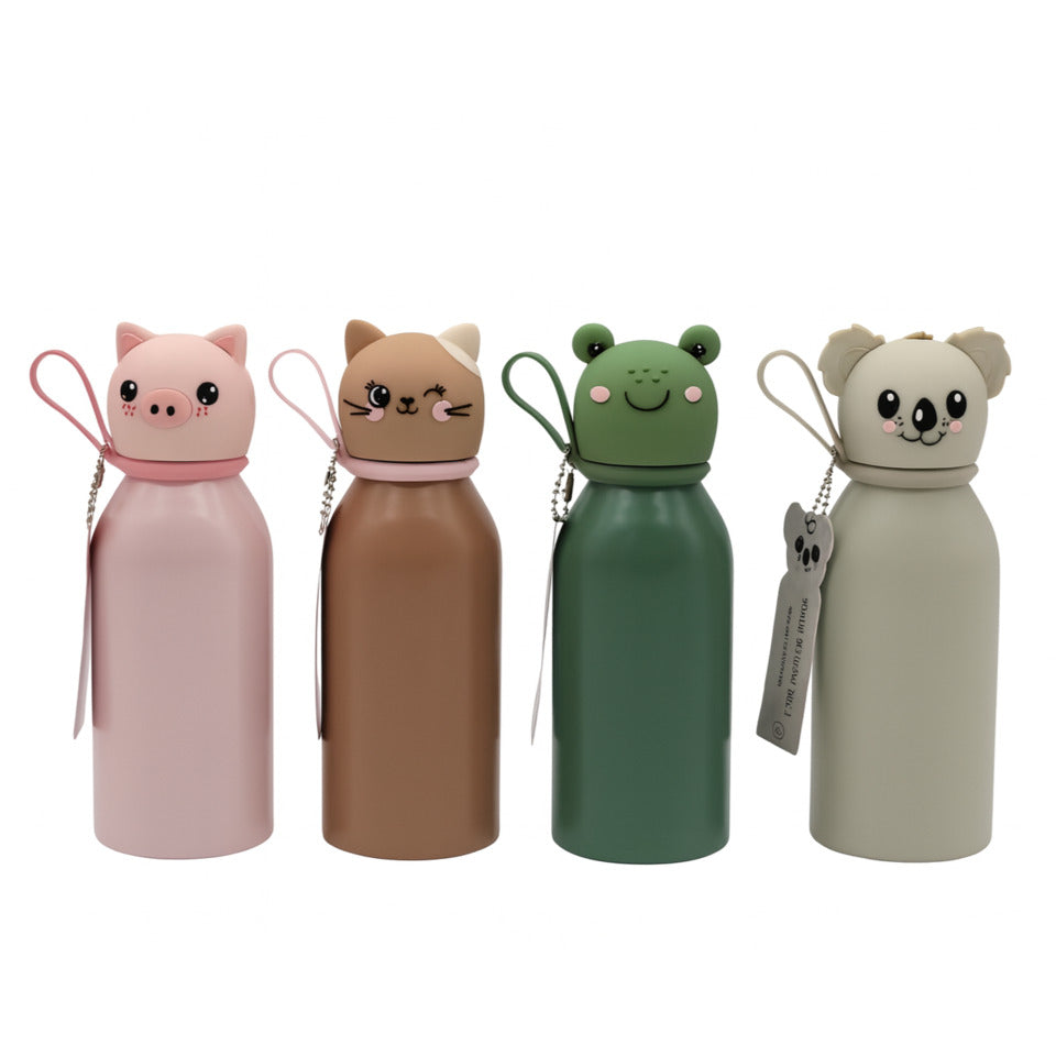 Thermosflasche Tiere, 350 ml, 4 Motive, sortiert LULUBUG 28109 VE LULUBUG 28109 VE 12ST 4Motive