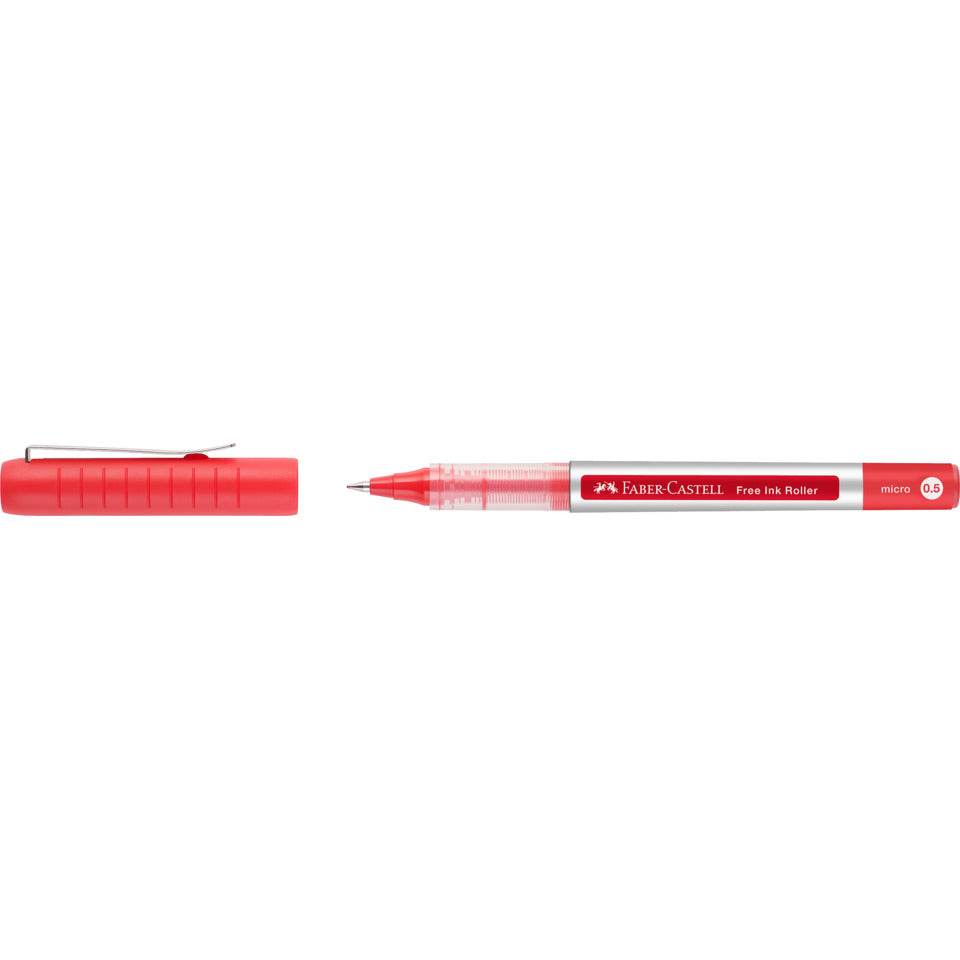 Tintenroller Free Ink Micro, 0,5 mm, rot FABER CASTELL 348503 FABER-CASTELL 348503