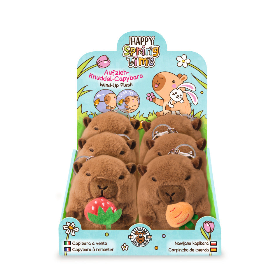 Aufziehfigur m.Frucht Capybara Happy Spring TRENDHAUS 967374 TRENDHAUS 967374 Happy Spring