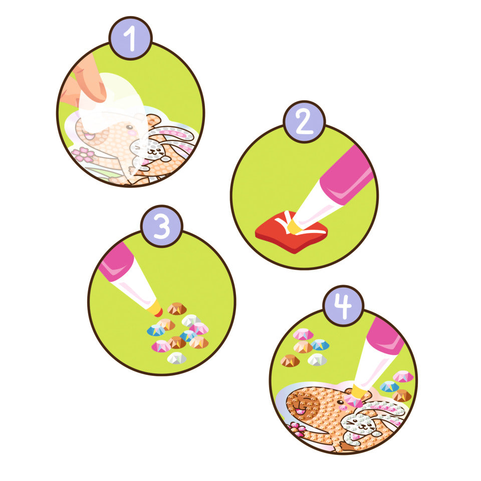 Diamond Painting Set Capybara Happy Spring TRENDHAUS 967572 TRENDHAUS 967572 Capybara Happy Spring