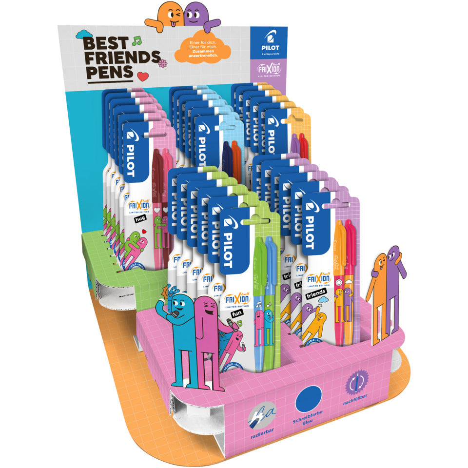 Tintenroller FriXion Ball Best Friends, 0,4 mm, 2 Stück PILOT 2260FRIENDSD30B PILOT 2260FRIENDSD30B im Display