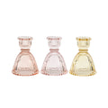 Kerzenhalter, 7 x 9 cm, Glas, sortiert  682355000377 682355000377 7x9cm