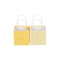 Geschenktragetasche Blüten, 10,5 x 10,5 x 10,5 cm, Blüten, gelb sortiert  682393010103 682393010103 10,5x10,5x10,5cm 8cm Henkel