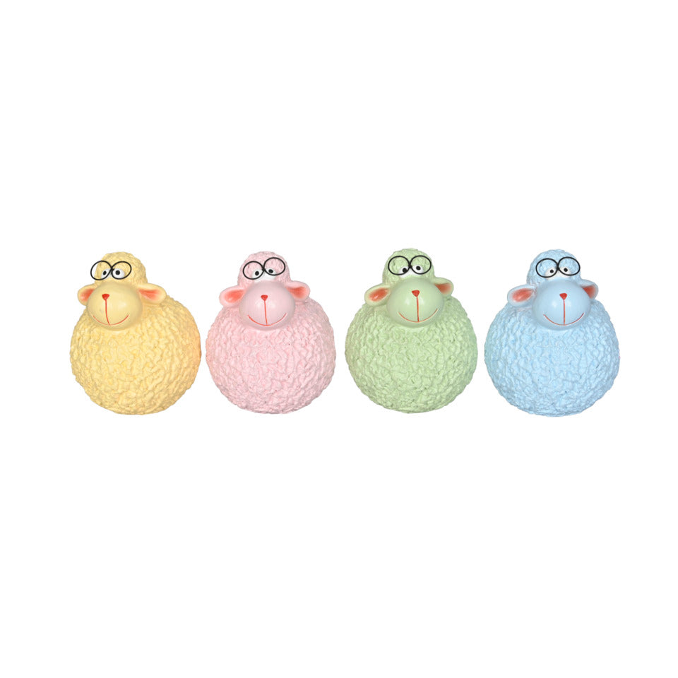 Schaf Pastell, 12,5 x 12 x 15 cm, sortiert  680123015358 680123015358 12,5x12x15cm