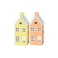 Windlicht Haus, 8,5 x 21 cm, Porzellan, sortiert  680872000377 680872000377 8,5x21cm