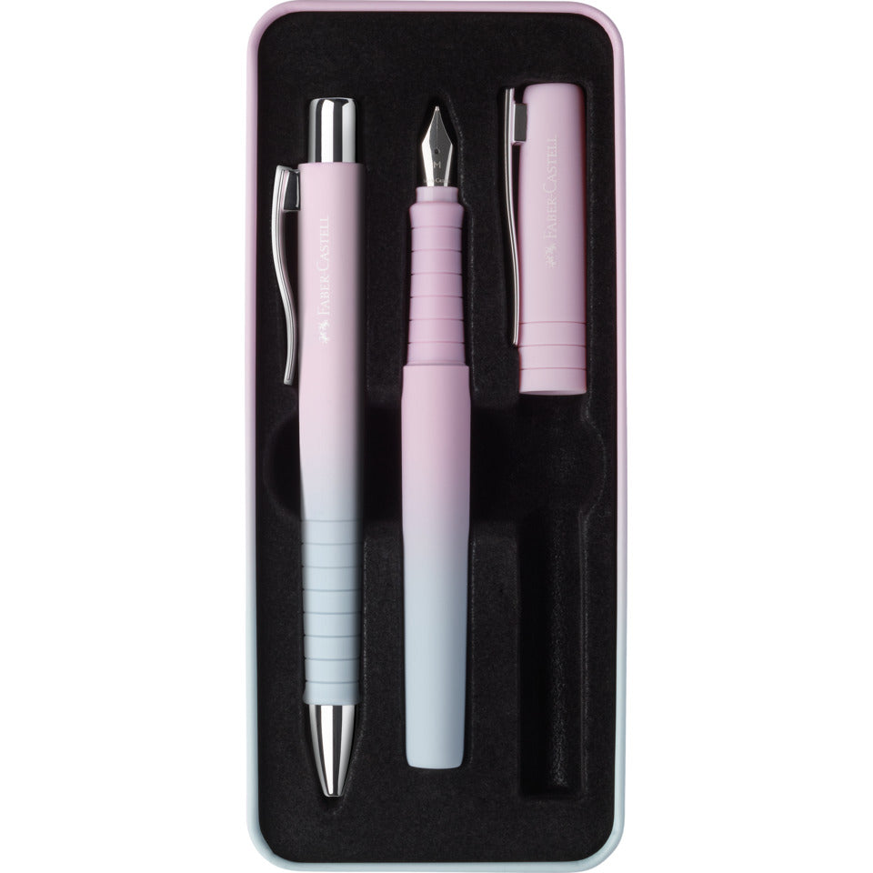 Geschenkset Füllhalter + Kugelschreiber Poly Pen/Ball blushing sky FABER CASTELL 241054 FABER-CASTELL 241054 FH+KS