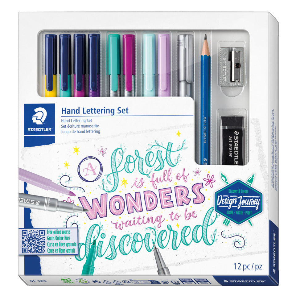 Schreibgeräteset Hand Lettering, 12 Stück STAEDTLER 61 323