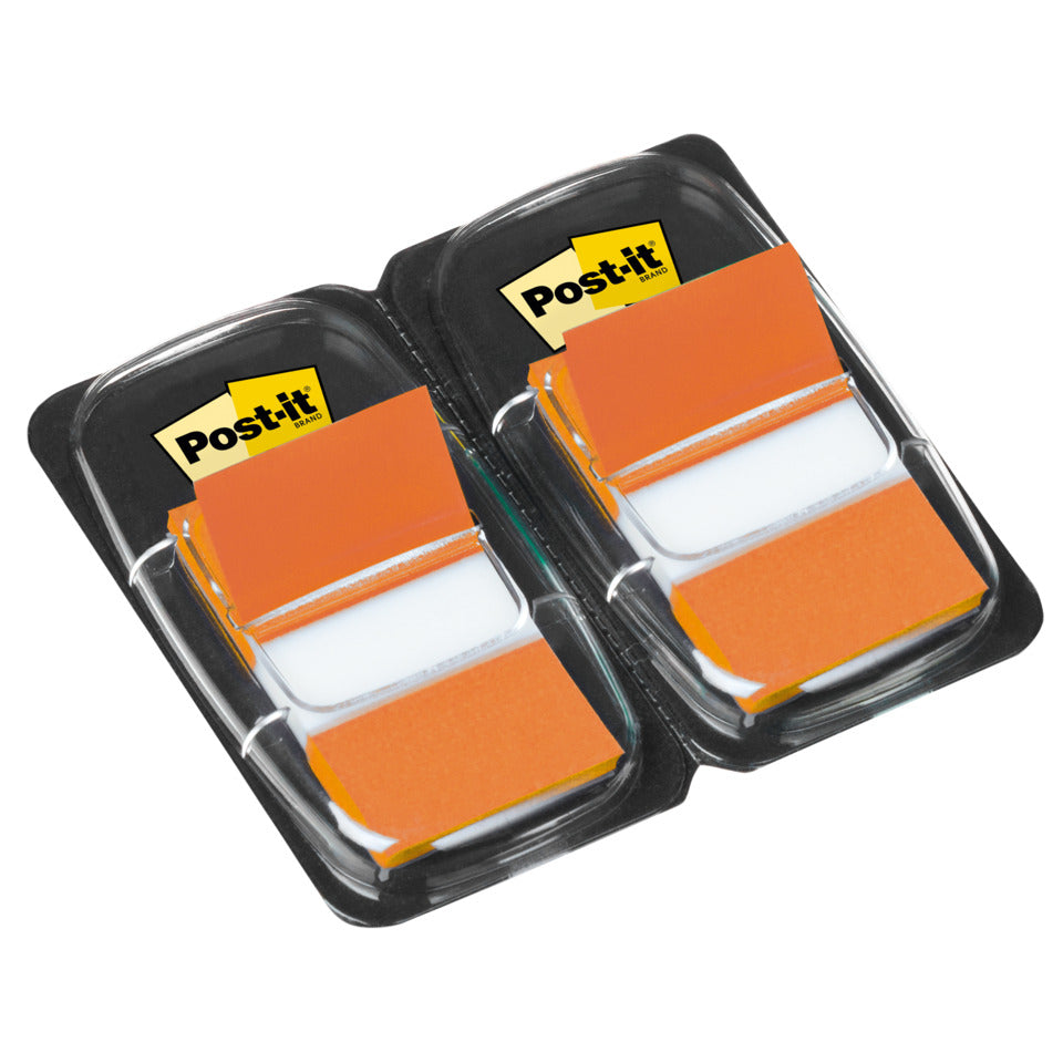 Index Standard, 50 Haftstreifen, 25,4 x 43,2 mm, orange, 2 Spender POST-IT 680-OE2 POST-IT 680-OE2 Index Folie