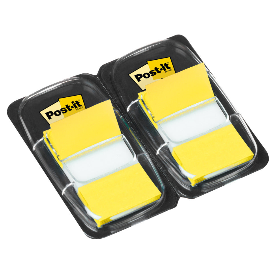 Index Standard, 50 Haftstreifen, 25,4 x 43,2 mm, gelb, 2 Spender POST-IT 680-YW2 POST-IT 680-YW2 Index Folie