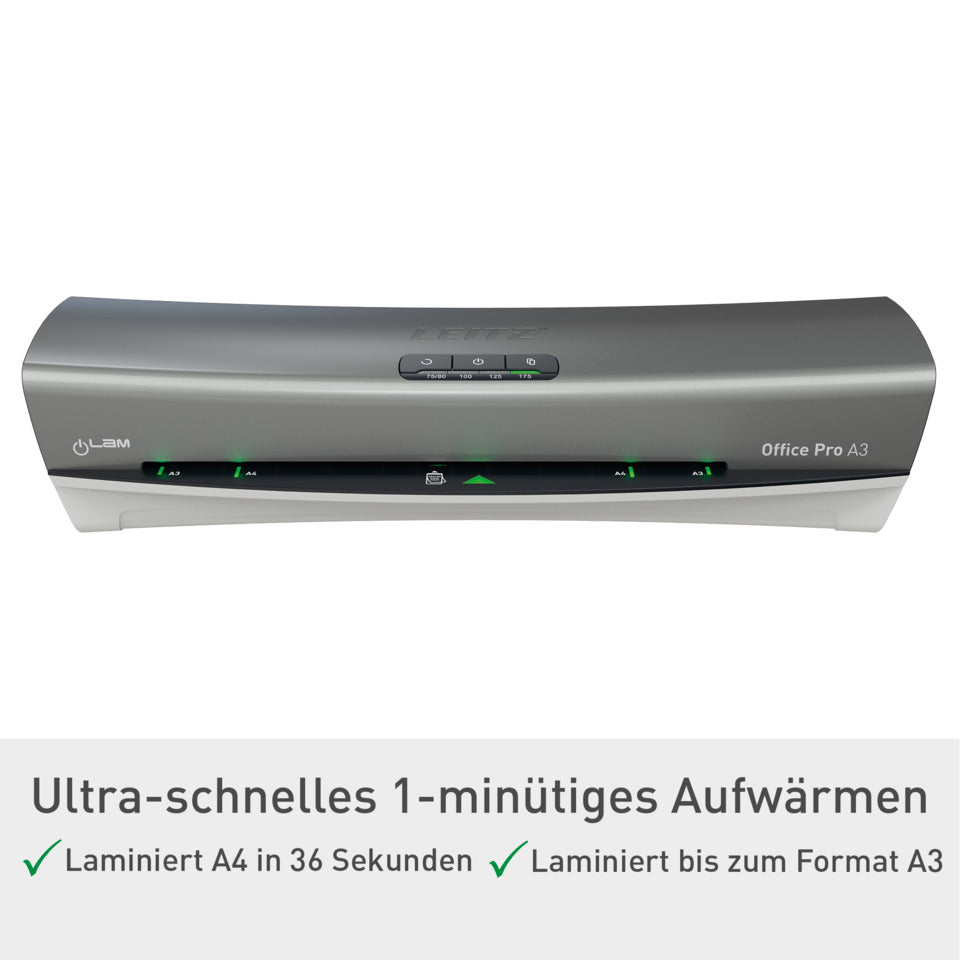Laminator iLAM Office Pro A3, 80-175my, silber LEITZ 7518-00-84