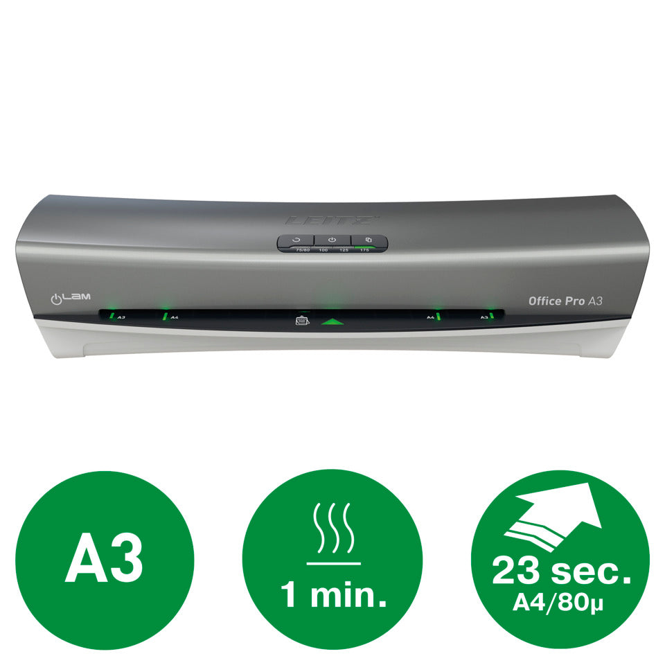 Laminator iLAM Office Pro A3, 80-175my, silber LEITZ 7518-00-84