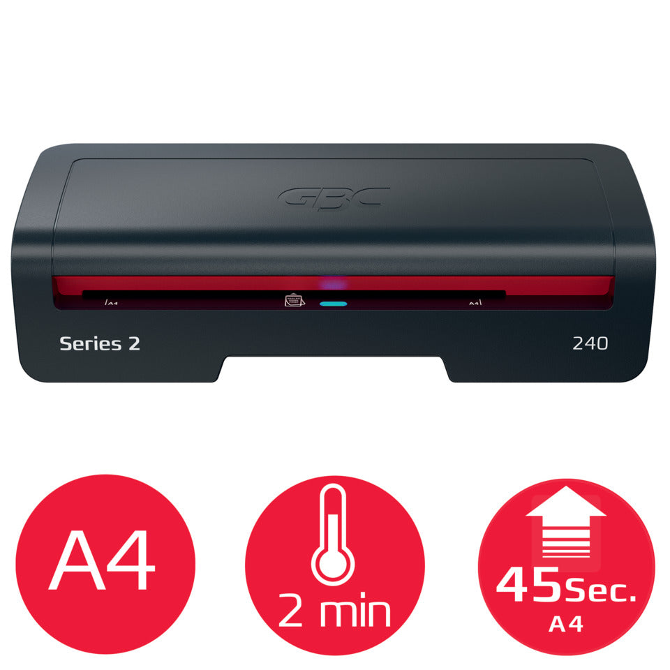 Laminator 240, A4, schwarz/rot GBC 4410068EU GBC 4410068EU Series 240