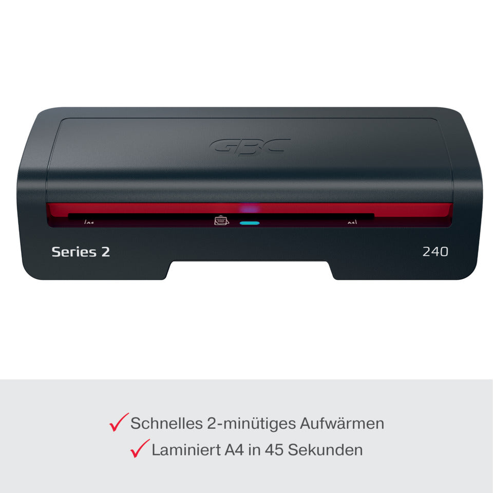 Laminator 240, A4, schwarz/rot GBC 4410068EU GBC 4410068EU Series 240