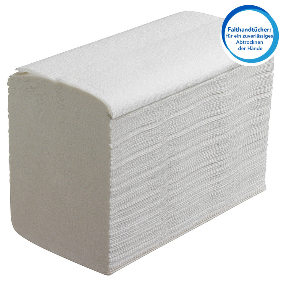 Papierhandtücher mit M-Faltung – 15 x 224 Blatt, weiß SCOTT 6663 SCOTT 6663 PERFOMANCE
